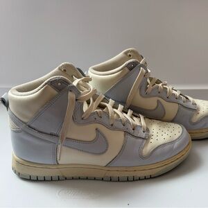 Nike Dunk High Sail Football Grey
